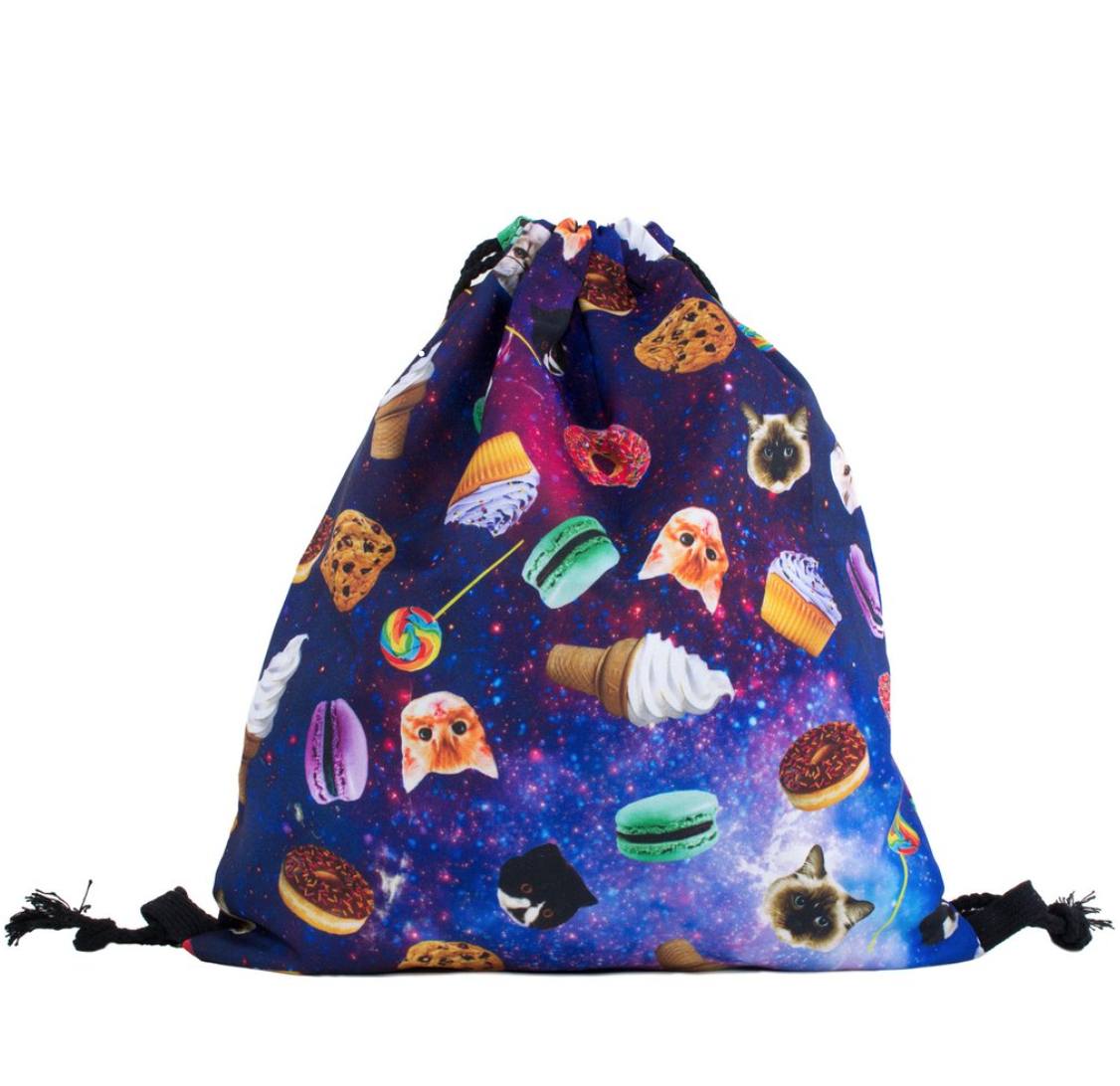 Galaxy Fast Food Gym Bag