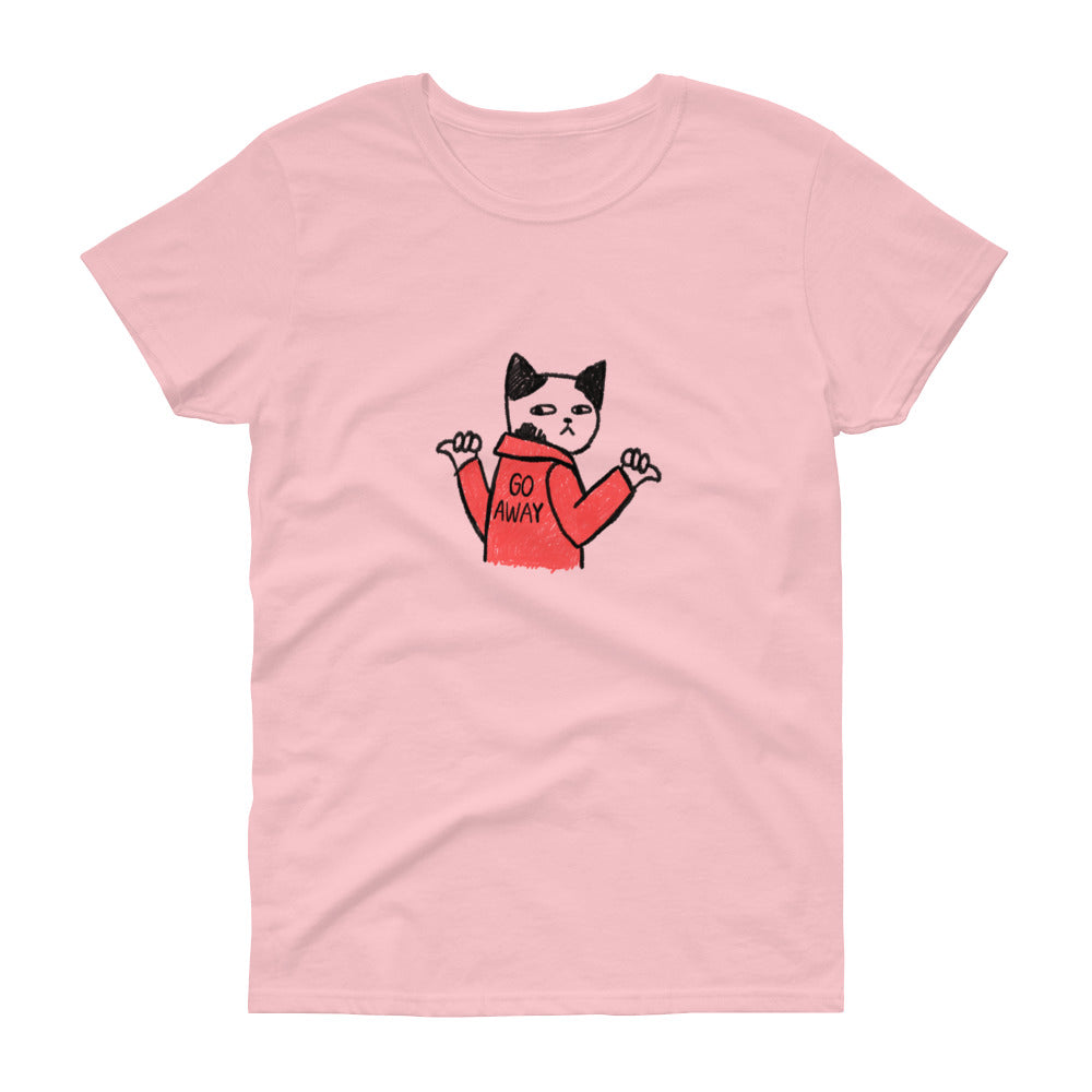 Go Away Kissa Naisten T-Paita