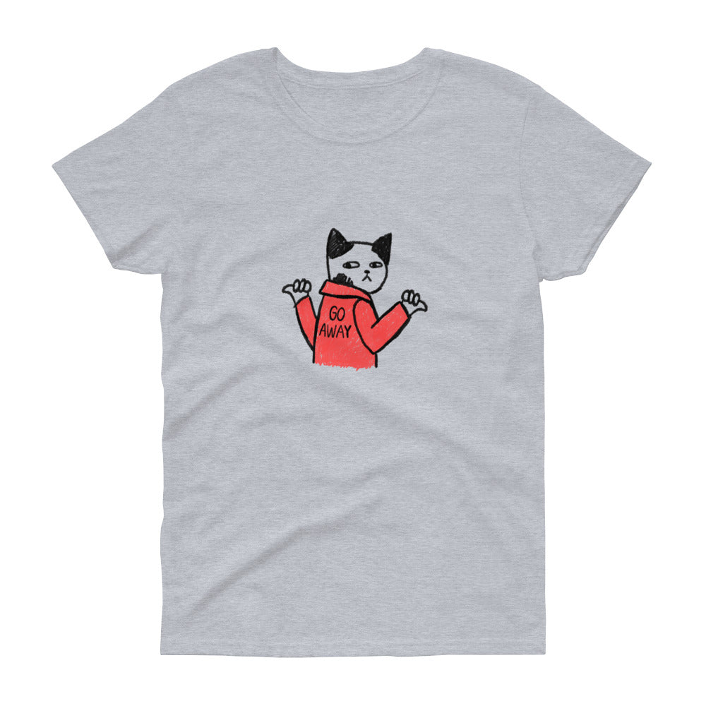Go Away Kissa Naisten T-Paita