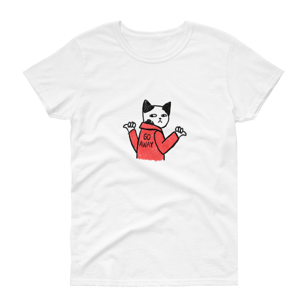 Go Away Kissa Naisten T-Paita