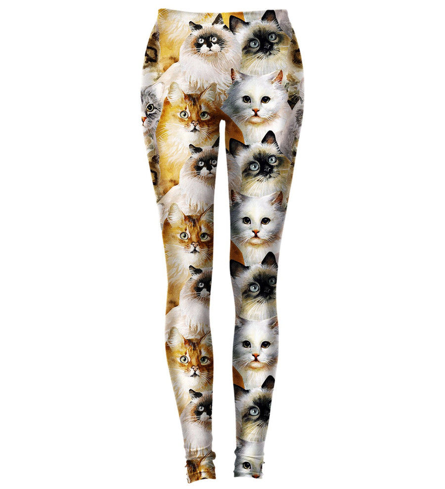 Crazy Cat Lady Yoga Leggins